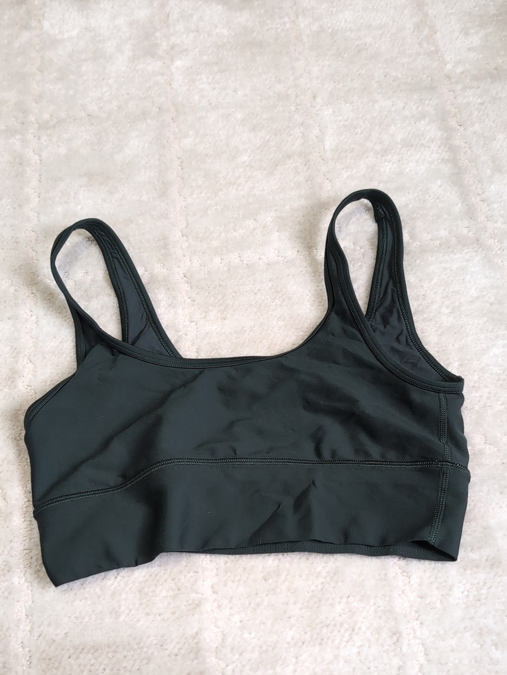 Forest Green Women's Scoop Neck Sports Bralette